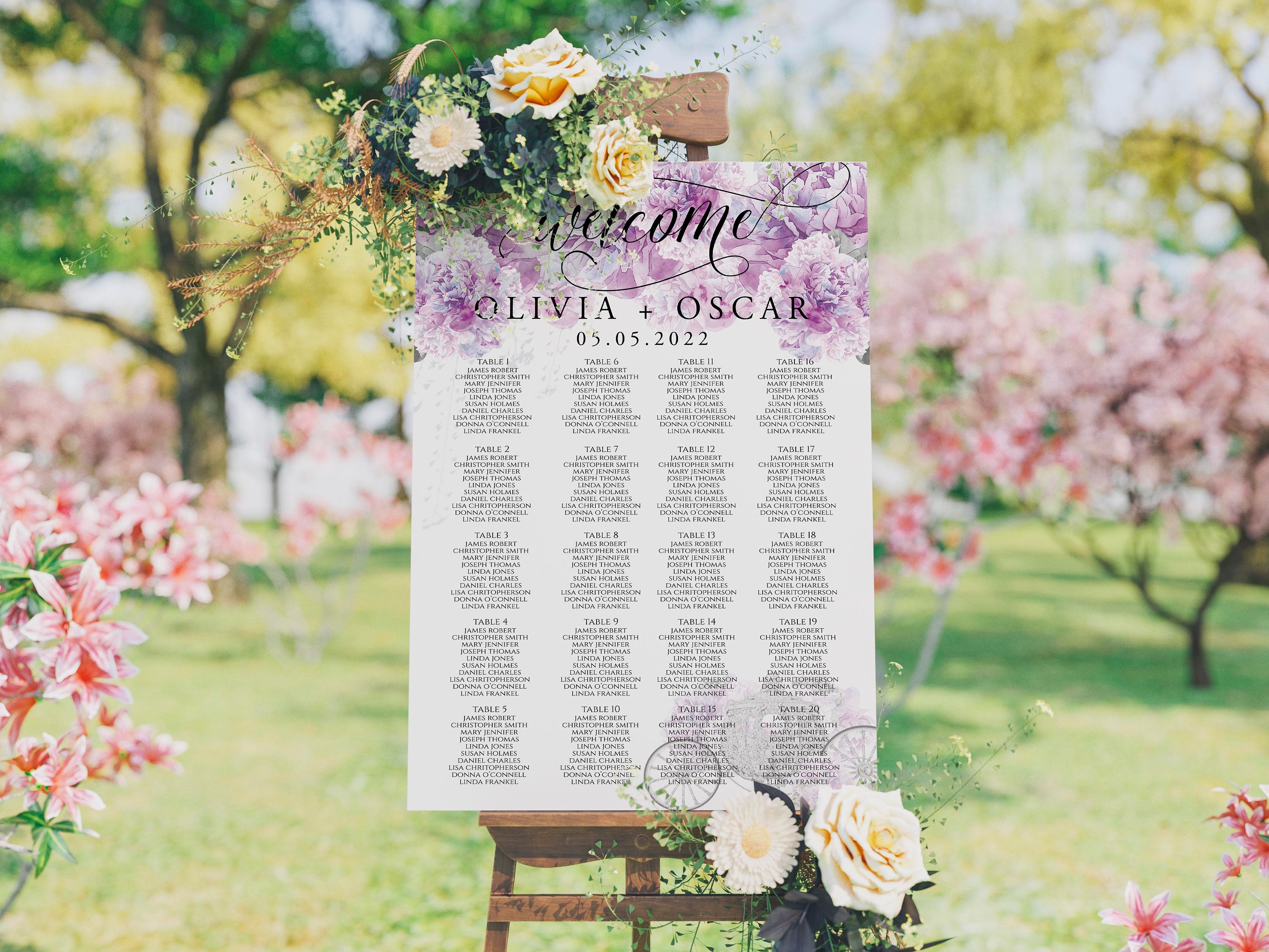 Cinderella Seating Chart Editable Template Instant Download Etsy