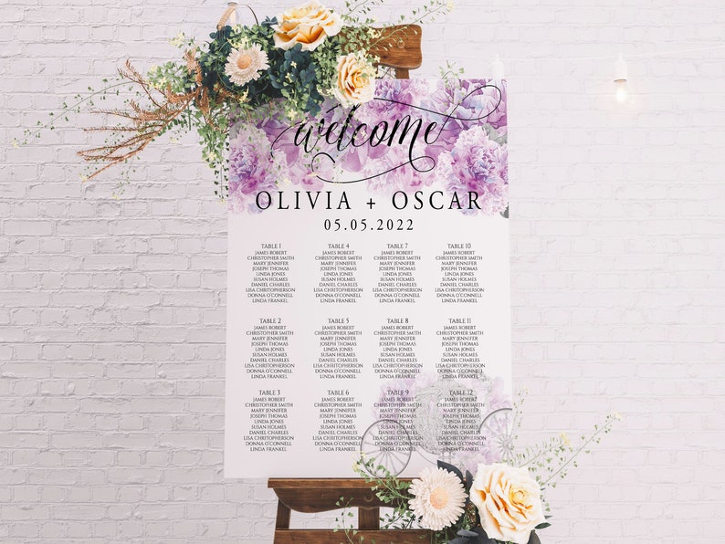 Cinderella Seating Chart Editable Template Instant Download Etsy