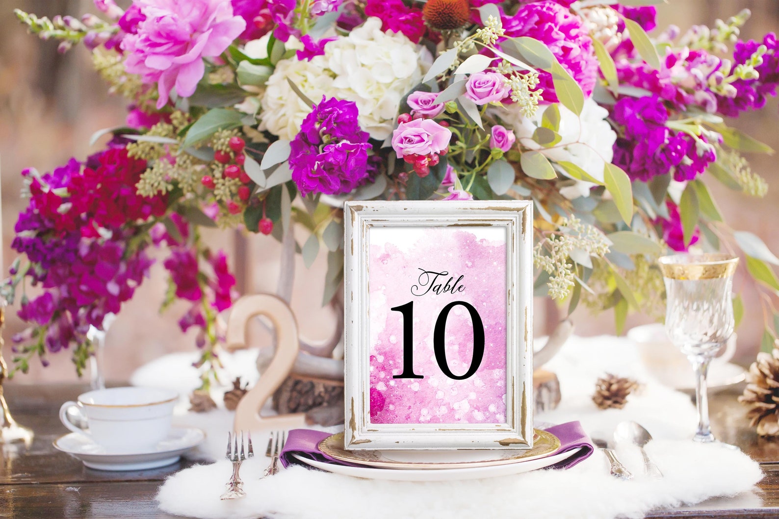 Printable Table Numbers 1 30 Wedding Table Numbers Etsy