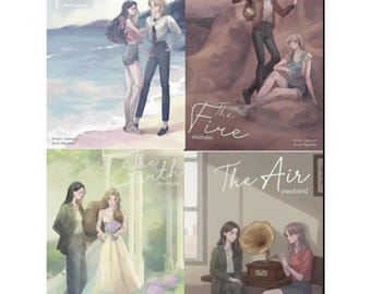 The Elements Series PDF Set| The Air, The Water, The Earth, The Fire | Digital Novel Collection | English PDF