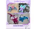 4 in 1 Crochet Pattern - Cuddle Dragon by Jamie's Blossom