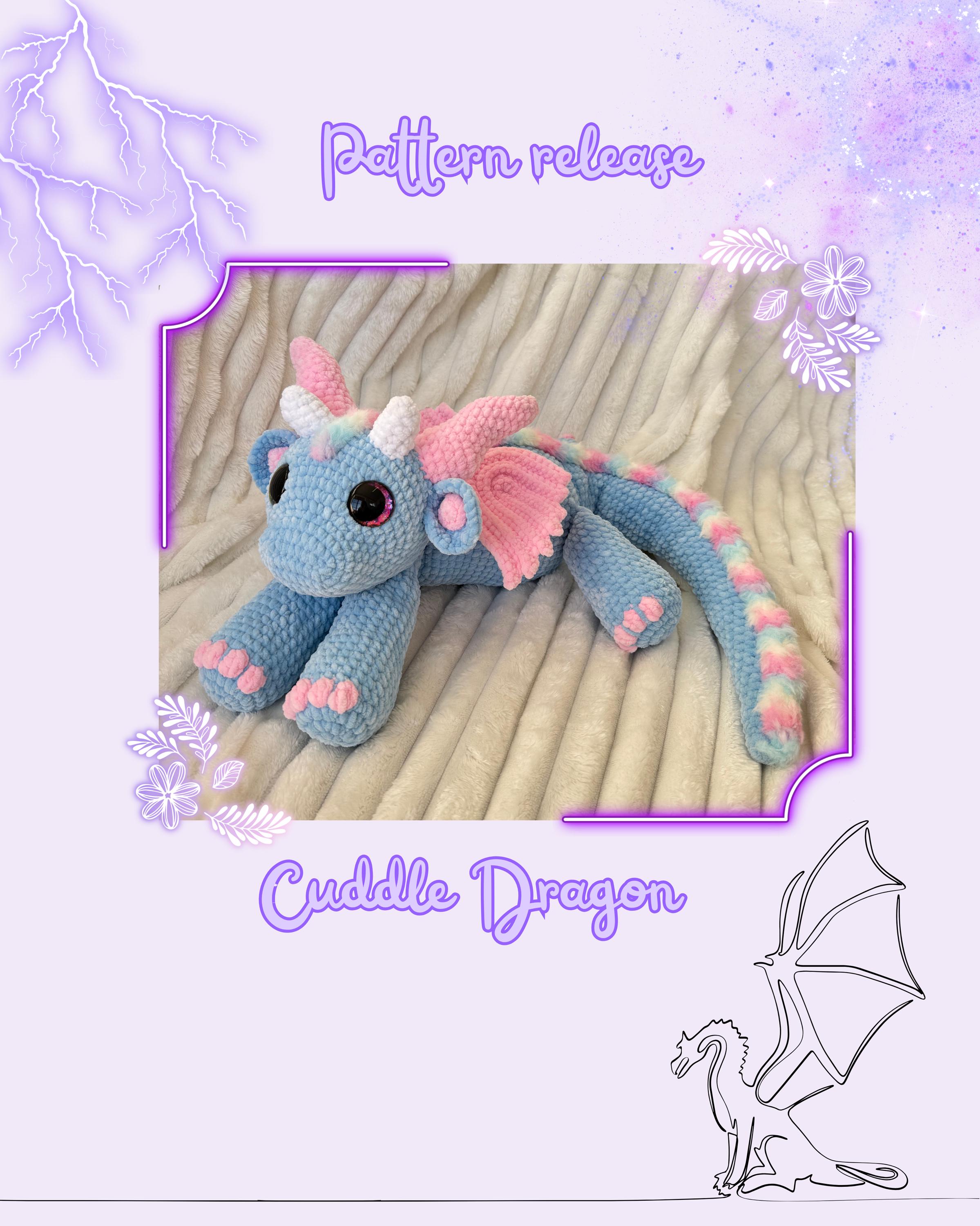 4 in 1 Crochet Pattern - Cuddle Dragon by Jamie's Blossom - Etsy