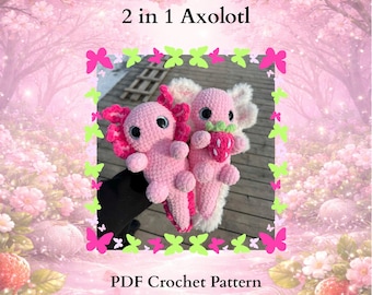 2 in 1 Axolotl Pattern by Jamiesblossom