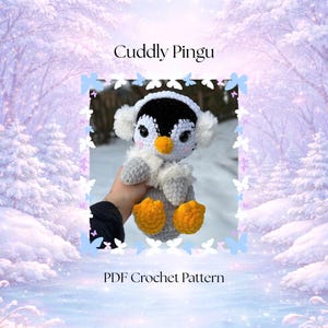 Patrón de crochet de pingu tierno de Jamies Blossom
