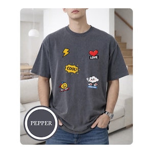 Cool Cartoon T-Shirt, Y2K Skater Streetwear Tee, Cool Cartoon Face Shirt, Youth Hip Hop, Oversized Urban Style, Back To School Gift