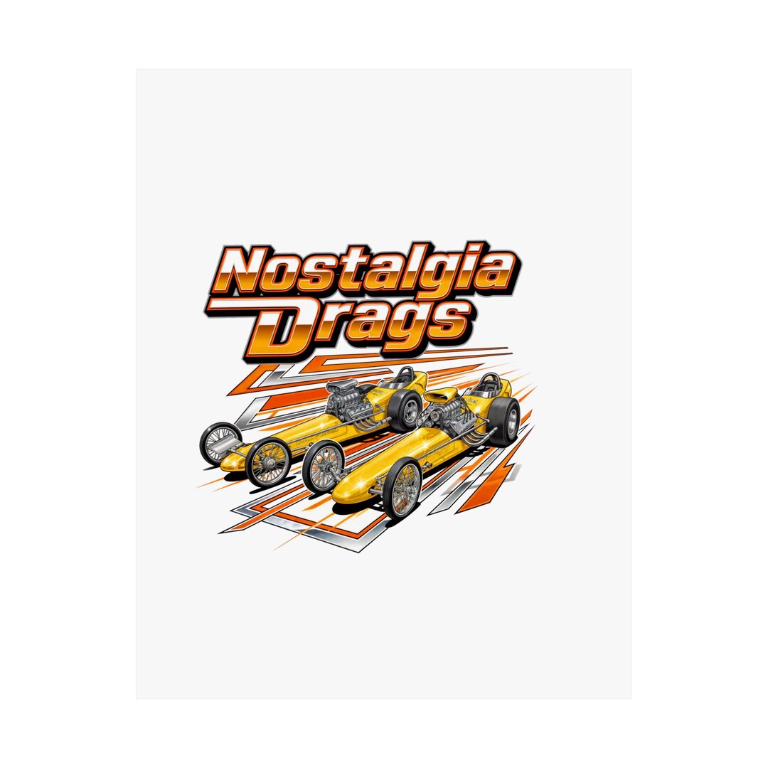 Nostalgia Drags Racing Poster Satin Poster - Etsy