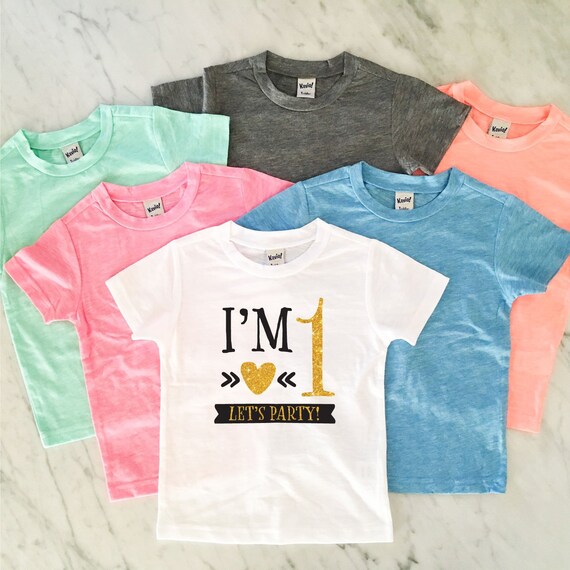 first birthday t shirt girl