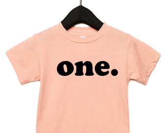 First Birthday Shirt, Peach Birthday Shirt, Kids Birthday Shirt, Can Be Any Number, Lots of Colors to Choose From