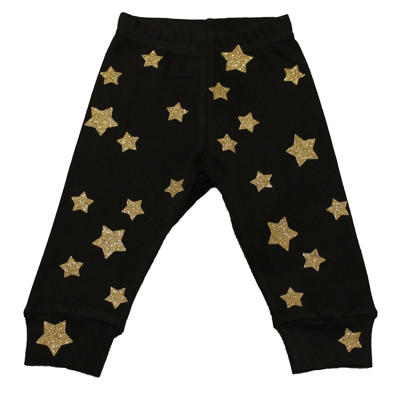 gold glitter baby leggings