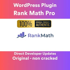 Rank Math Pro SEO Plugin: WordPress Optimization (Keyword Tracking, AI)