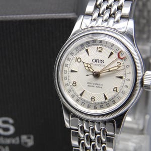 Zegarek męski Oris Big Crown Pointer Date 7400C 32 mm AT w stanie prawie idealnym z pudełkiem i papierem.