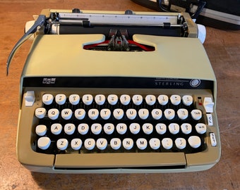 Smith-Corona STERLING mustard typewriter