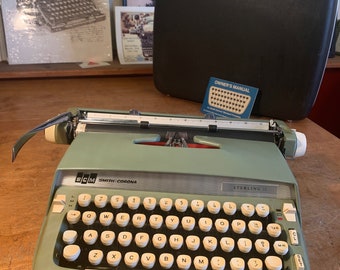 Sea Foam Green Smith-Corona STERLING 12 Typewriter