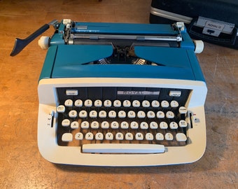 Blue Royal Custom III typewriter