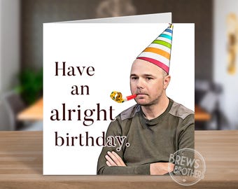 Karl Pilkington Birthday Card | Funny Random Birthday Card | Dad Jokes Birthday Gifts Dad | Birthday Cards For Men | C241