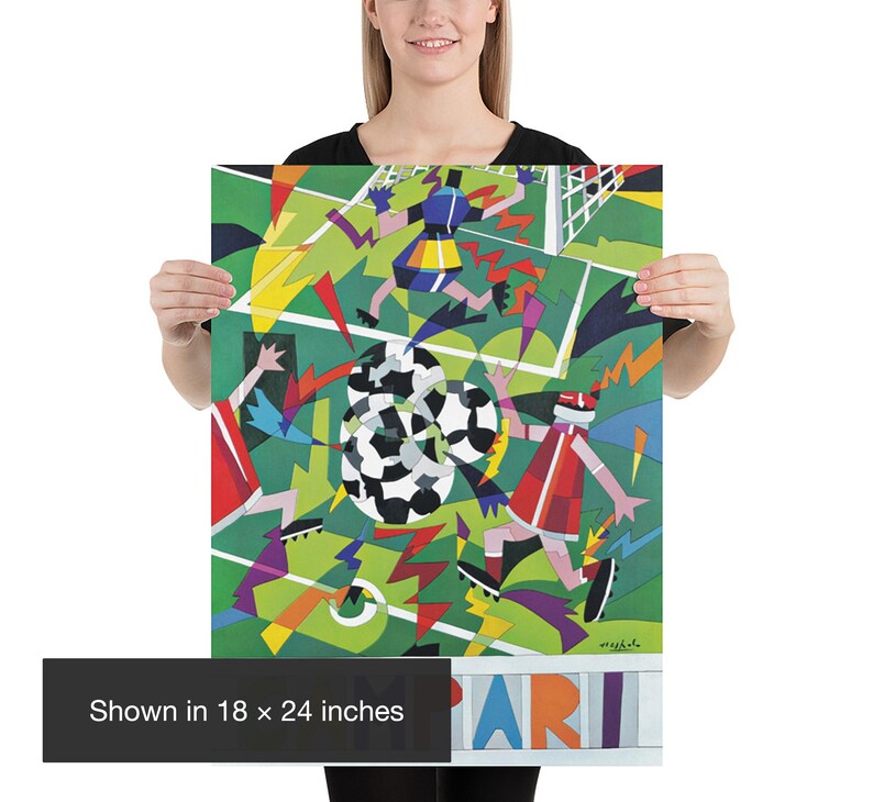 Campari Italy 90 Football World Cup Poster | Vintage Italian Soccer Art Print 18x24 inches