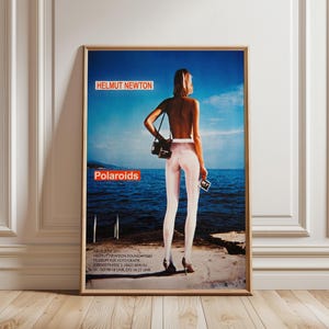 Helmut Newton Polaroids Ausstellungsplakat 2011 Berlin, kultiger Modefotografie-Kunstdruck
