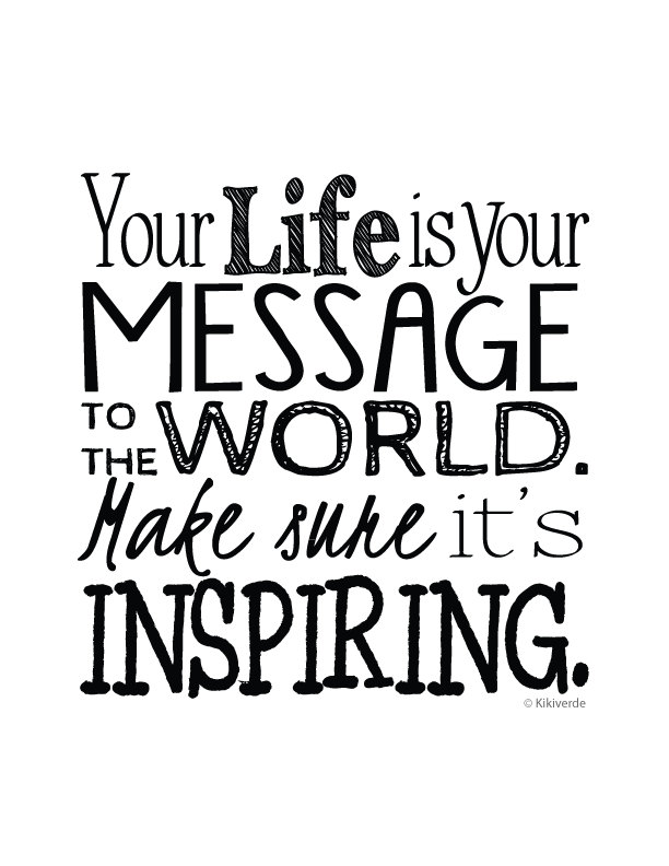 Inspirational Quote Art Print Black White Typography Printable - Etsy