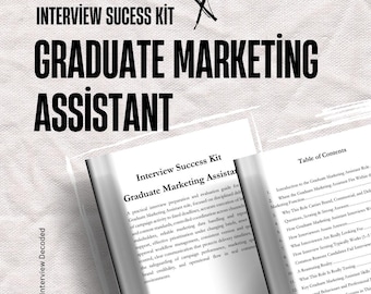 Guía de entrevista para asistente de marketing de posgrado (descarga digital)