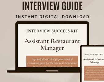Guía de entrevistas para subgerente de restaurante: Preguntas y respuestas prácticas (Descargar PDF)