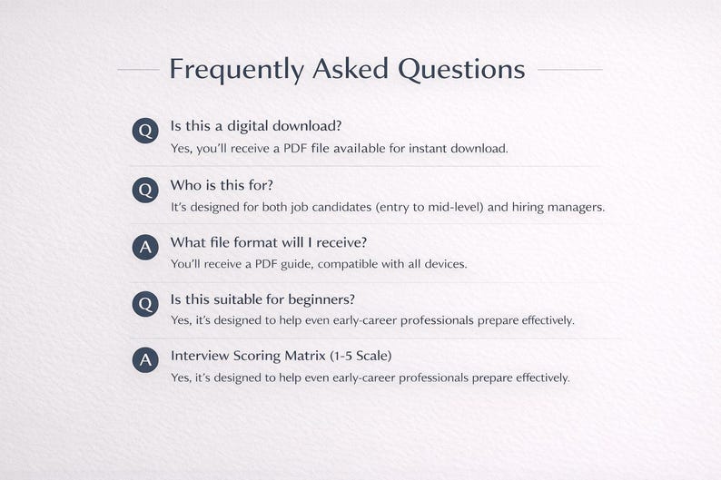 Pu&ograve; includere: Sfondo bianco con il testo "Frequently Asked Questions" in carattere grigio scuro. Le domande e le risposte sono elencate di seguito, con le domande contrassegnate da un simbolo Q o A. Le risposte sono in un carattere pi&ugrave; piccolo.