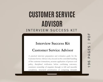 Kit de éxito para la entrevista de asesor de servicio al cliente (PDF)