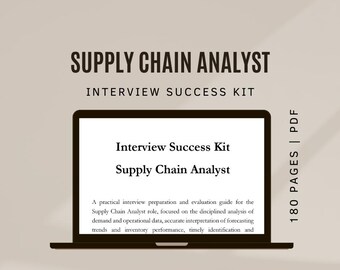 Guía de entrevistas para analistas de la cadena de suministro: Preparación enfocada en el gerente de contratación (Descarga digital)