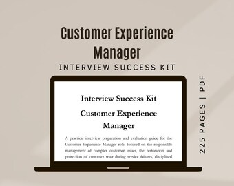 Preguntas de entrevista para gerente de experiencia del cliente Guía de entrevista para gerente de servicio al cliente de liderazgo Kit de entrevista para experiencia del cliente