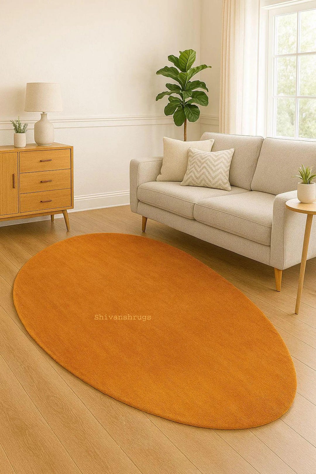 Top Mango Open Rug Hand-tufted Wool Mango Rug – Modern Plush Area Carpet - Etsy