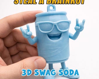 Swag Soda 3D Printed Figure | Steal a Brainrot Roblox Character
