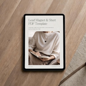 Lead Magnet Template for Coaches - Canva Short PDF & Challenge Guide