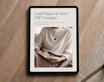 Lead Magnet Template for Coaches - Canva Short PDF & Challenge Guide