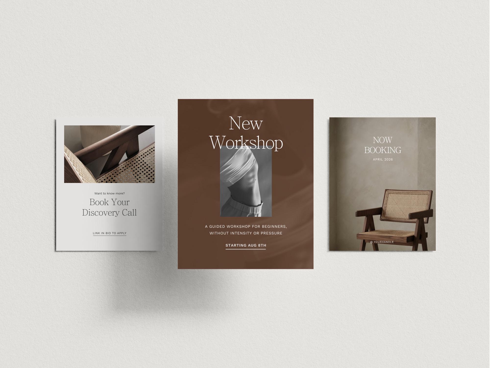 Wellness Instagram Templates for Holistic Coaches - 60 Editable Canva ...