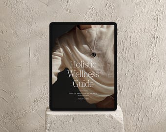 Holistic Wellness Ebook Template – Editable Canva Guide for Wellness Coaches