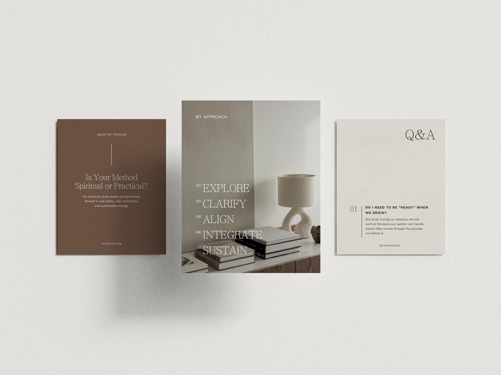 Wellness Instagram Templates for Holistic Coaches - 60 Editable Canva ...