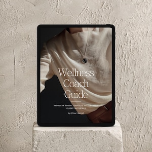 Wellness Coach Ebook Template - Premium Canva Guide for Digital Coaching Materials