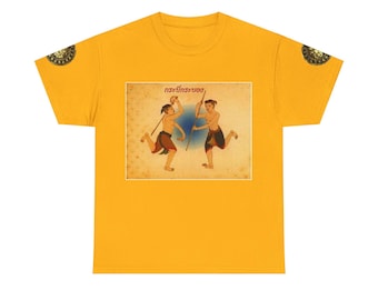 Camiseta de algodón grueso de artes marciales Thai Krabi Krabong
