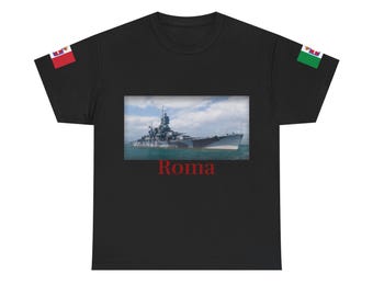 WW2 Battleship Roma Heavy Cotton Tee