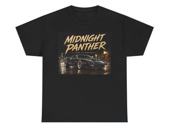 Sports Car Midnight Panther Born to Dominate Unisex Heavy Cotton Tee