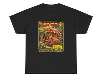 Original Retro Comic - Sub Captain at Sea Unisex Heavy Cotton Tee