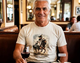 French Napoleonic Cuirassier - A la pointe! Unisex Heavy Cotton Tee