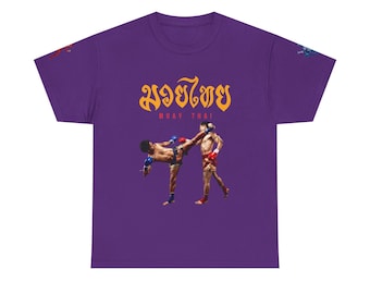 Camiseta de algodón grueso de Muay Thai de Tailandia