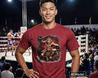 Thailand Fighting Hanuman Unisex Heavy Cotton Tee