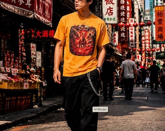 Astrology Chinese Zodiac Fire Horse 2026 - 2027 Unisex Heavy Cotton Tee