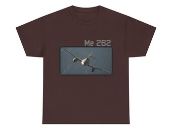 WW2 Me-262 German Jet Fighter Heavy Cotton Tee