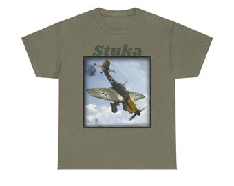 Stuka German Ju 87 Dive Bomber Heavy Cotton Tee