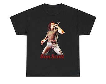 Bon Scott Quote Rock Star Heavy Cotton Tee