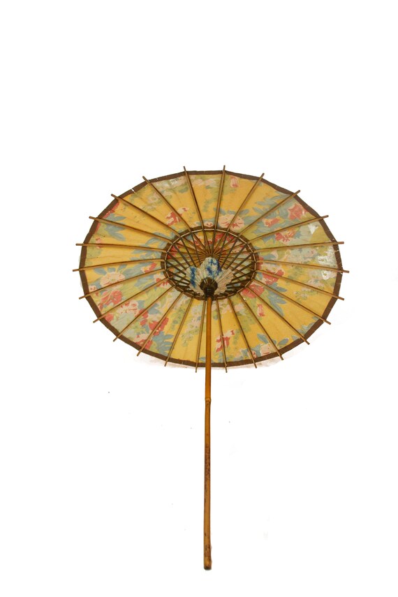 1920s Japanese Paper Parasol - image 6