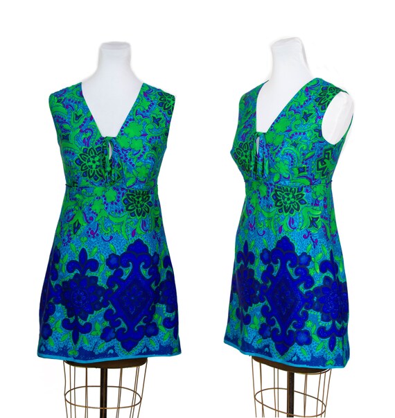 1960s Dress ~ Hawaiian Tropicana Psychedelic Mini