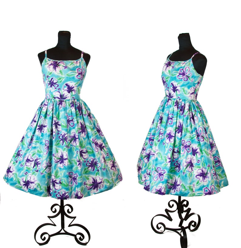 Hibiscus Purple Flower Girl Dress